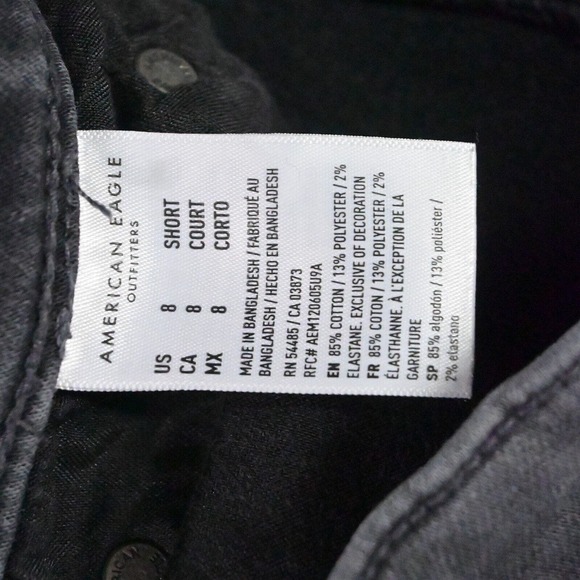 American Eagle 8 Short Super Hi Rise Jegging‎ Cozy Next Level Denim Jeans - Picture 4 of 7